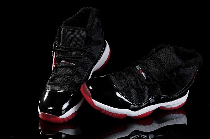 Air Jordan 11 Mens Shoes Aaa Black/White/Red Online